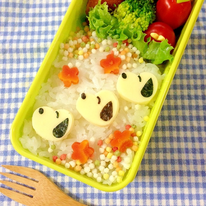 簡単キャラ弁☆スヌーピーのお弁当♪